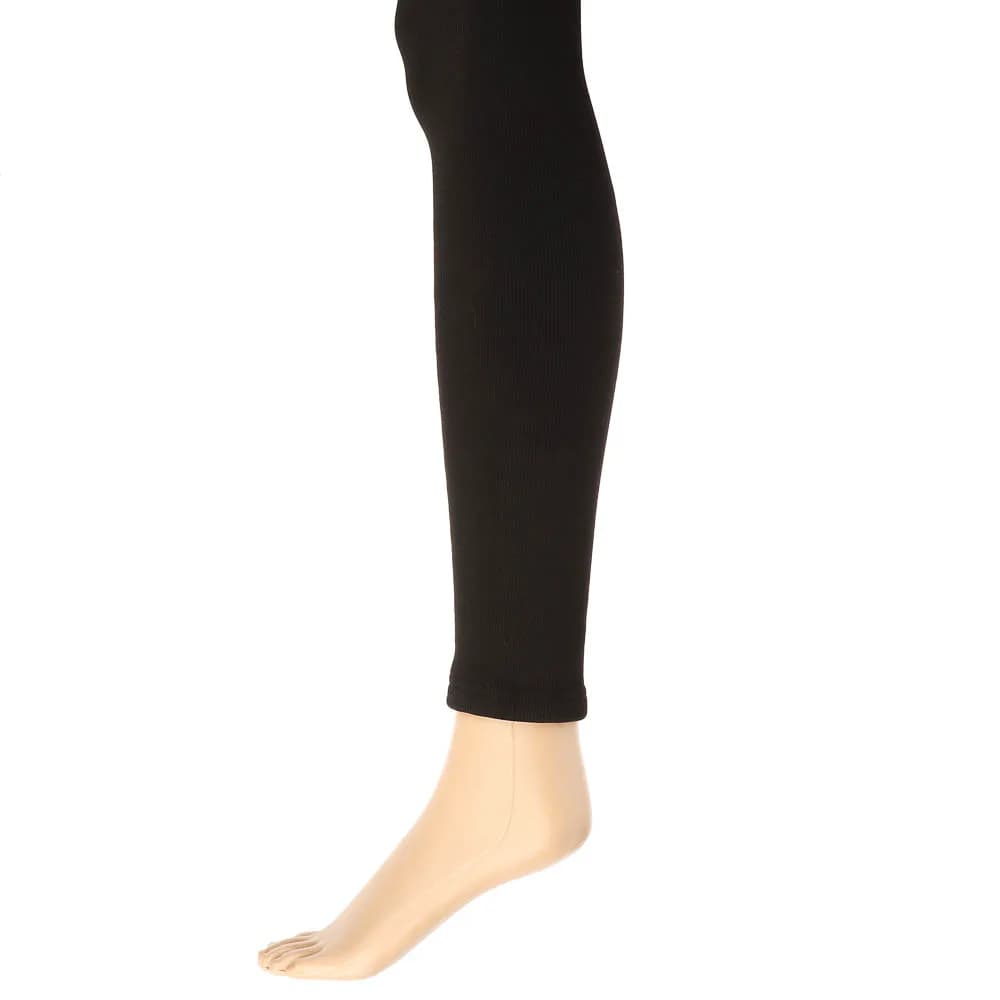 GALANTE Flexara Легинсы утепленные в рубчик 2800D, 90% полиэстер, 10% спандекс, L/XL, черный