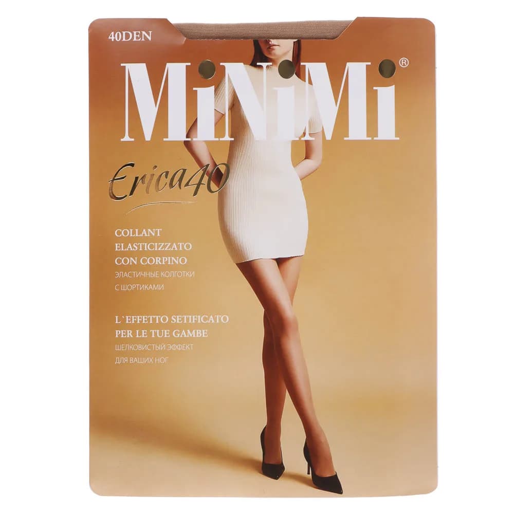 Колготки женские Minimi ERICA 40, размер 2 (S), 3 (M), 4 (L), 5 (XL), 6 (XXL), 7 (XXXL), 3 цвета