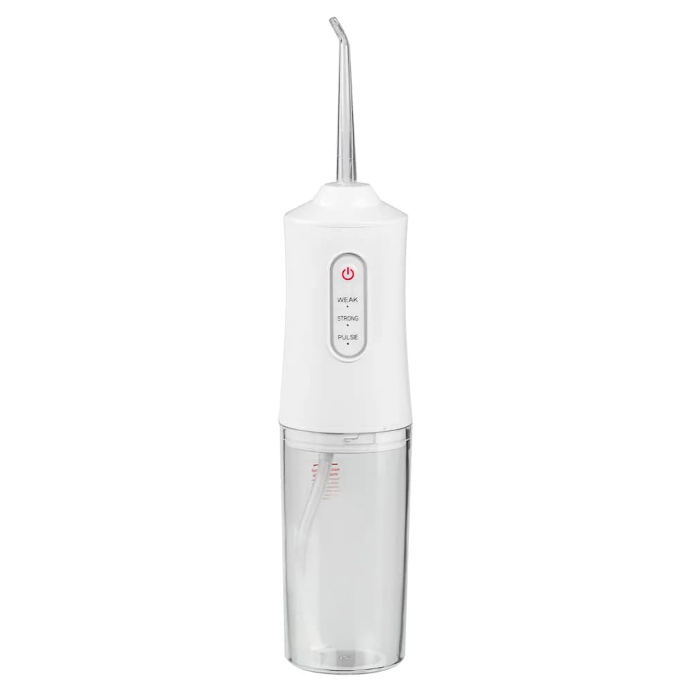 LEBEN Ирригатор, 5 Вт, 3 режима, 4 насадки в комплекте, USB-провод, белый