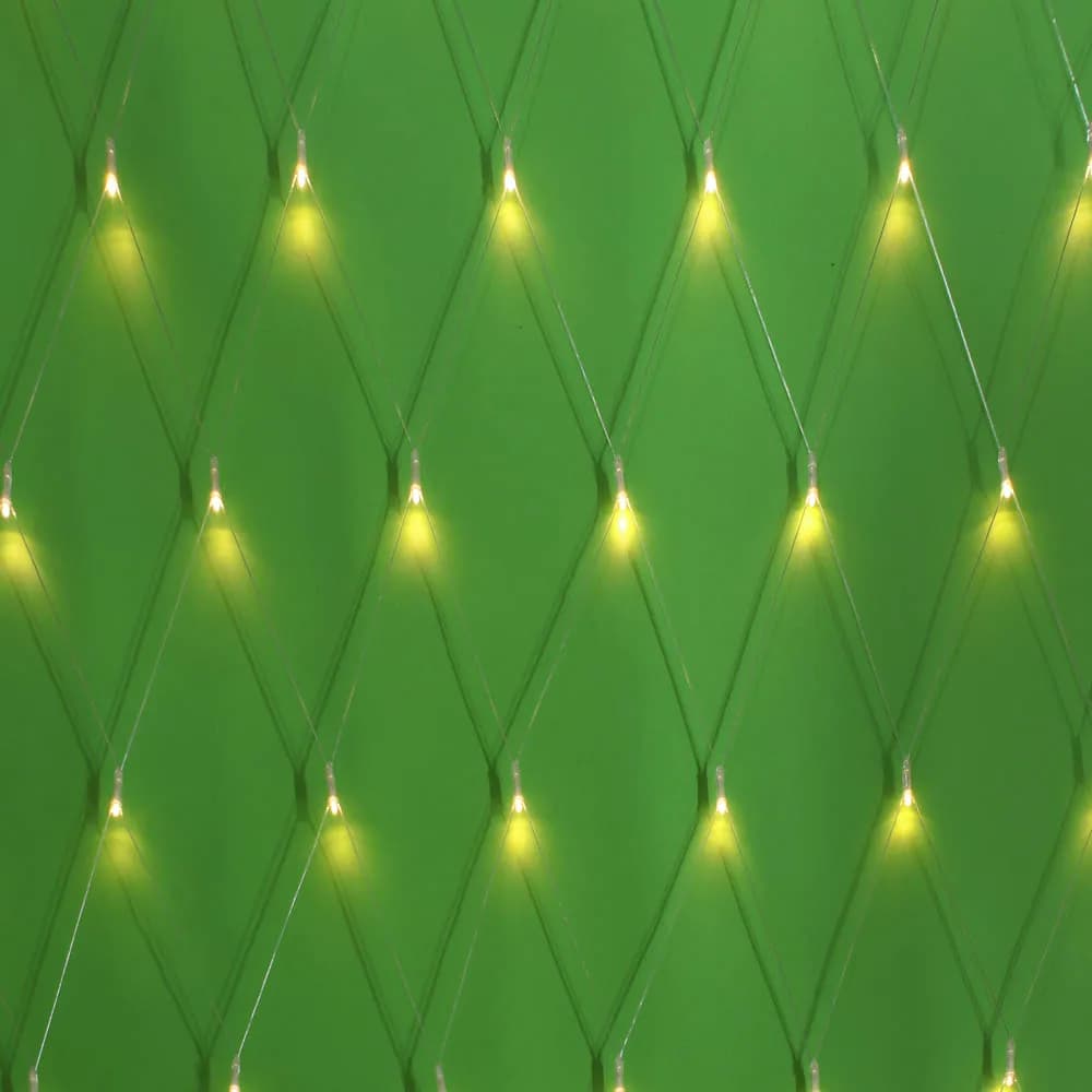 СНОУ БУМ Гирлянда эл. сеть 96LED, шампань, 1, 4x1, 5м, пост. свечение, ПВХ прозрач, 220В