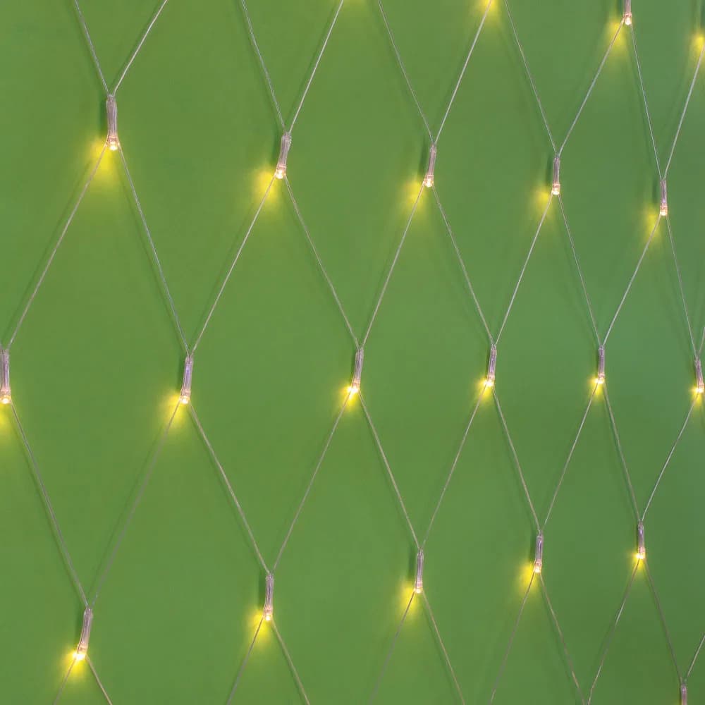 СНОУ БУМ Гирлянда эл. сеть 224LED, 2x2м, шампань, пост. свечение, ПВХ прозр., 220В
