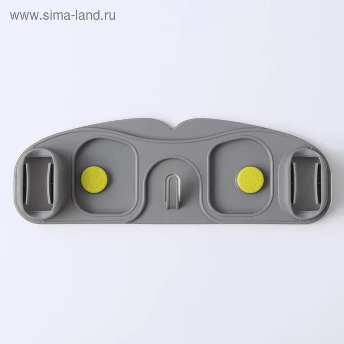 Держатель для швабр, 30×10×5 см, на липучке, с крючком, МИКС