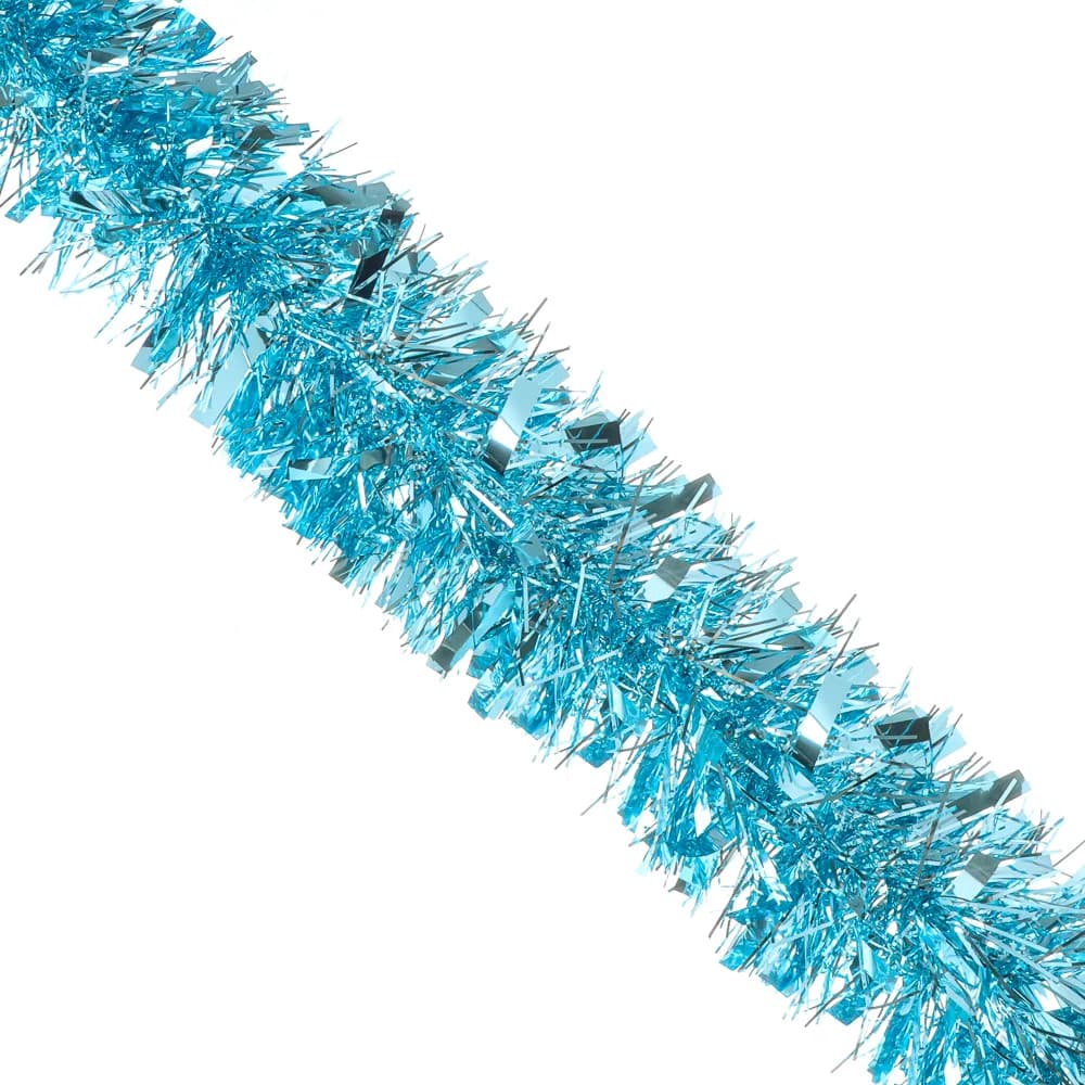 СНОУ БУМ Мишура 10x200см, ПЭТ, голубая, 26-332