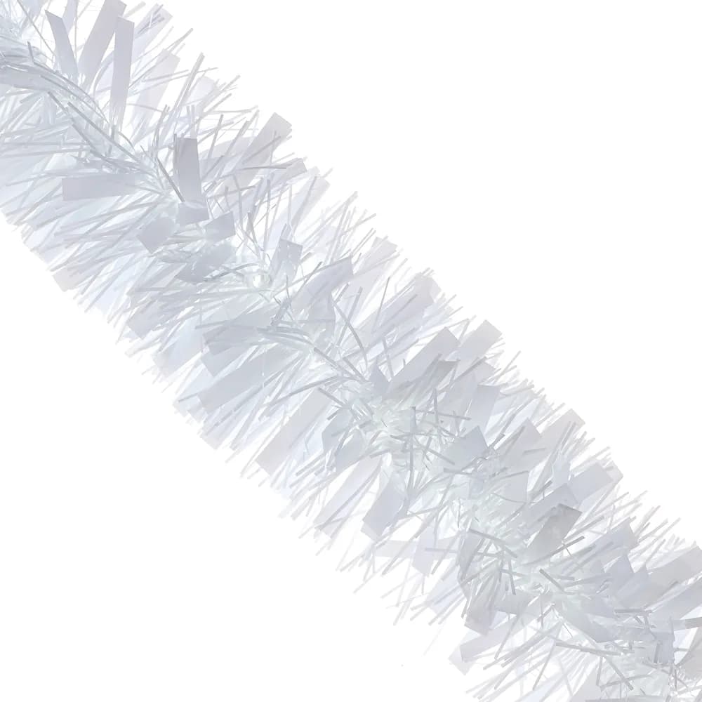 СНОУ БУМ Мишура 10x200см, ПЭТ, белая, 26-333