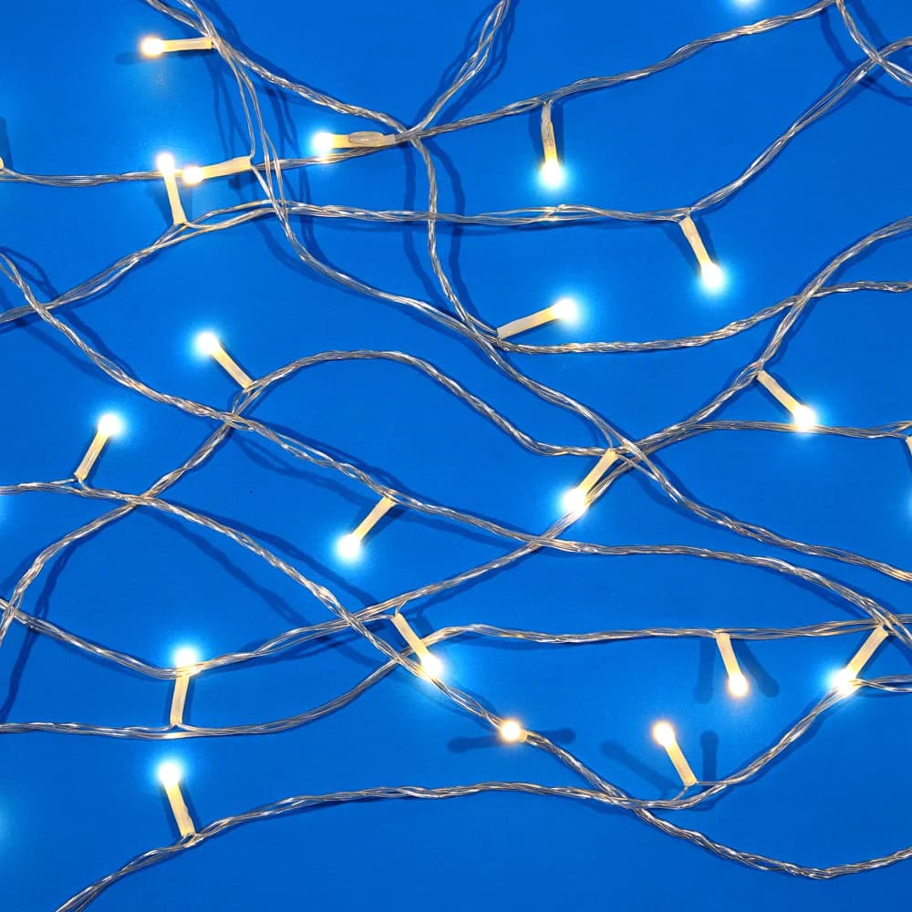 СНОУ БУМ Гирлянда эл. вьюн 20м, 120LED, шампань, 8 режимов, ПВХ прозрачный, 220В