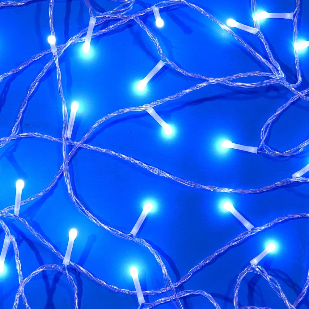 СНОУ БУМ Гирлянда эл. вьюн 20м, 120LED, белый, 8 режимов, ПВХ прозрачный, 220В