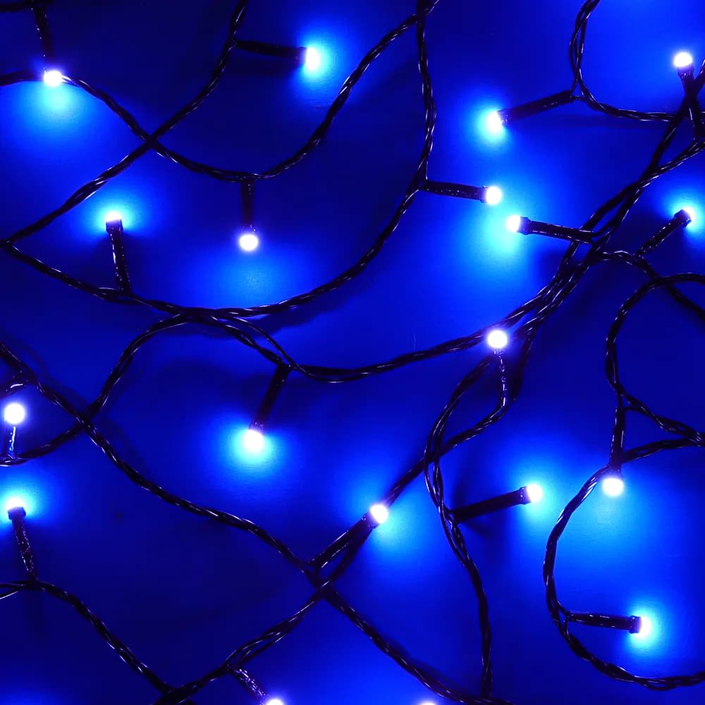 СНОУ БУМ Гирлянда эл. вьюн 20м, 200LED, белый, 8 режимов, ПВХ черный, 220В, 384-219