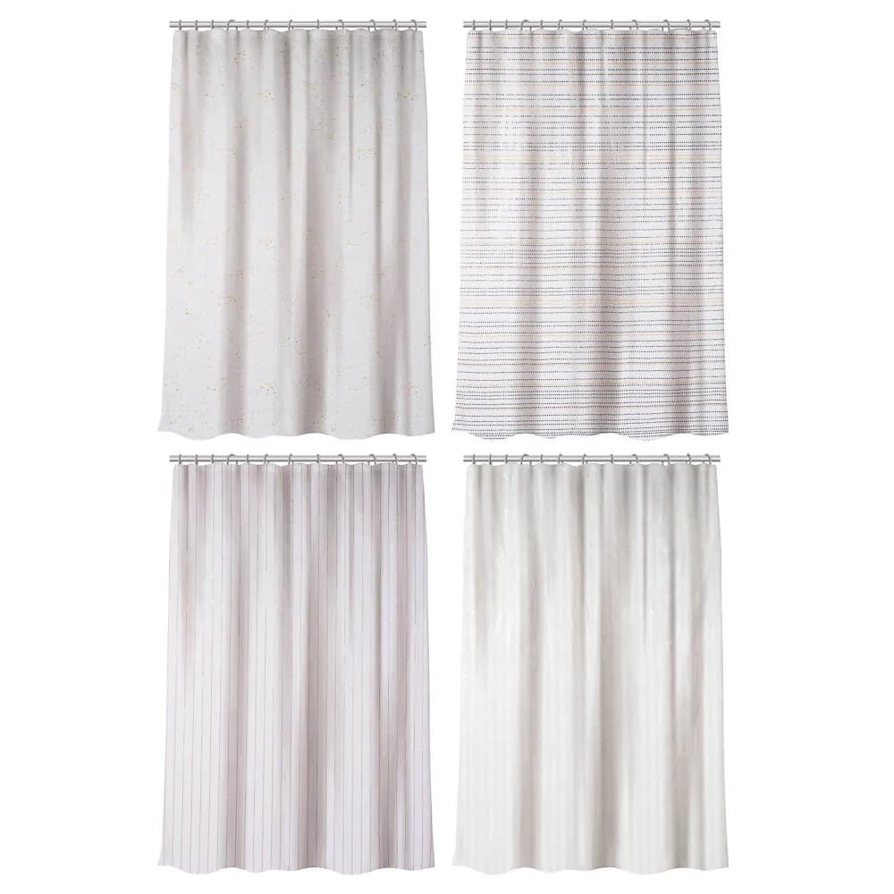 Штора для ванной тм VETTA Pleasant, ПЕВА 80 г/м2, 180x180 см, 4 дизайна