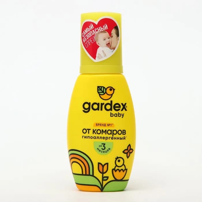 Спрей от комаров Gardex Baby, детский, от 3х месяцев, 75 мл