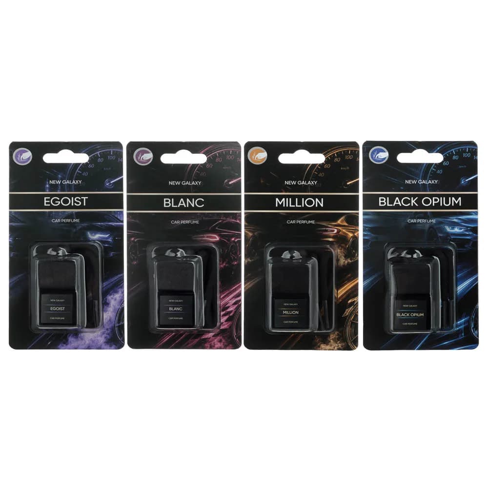 Ароматизатор подвесной NEW GALAXY, 5 мл, Black Opium, Million, Egoist, Blanc