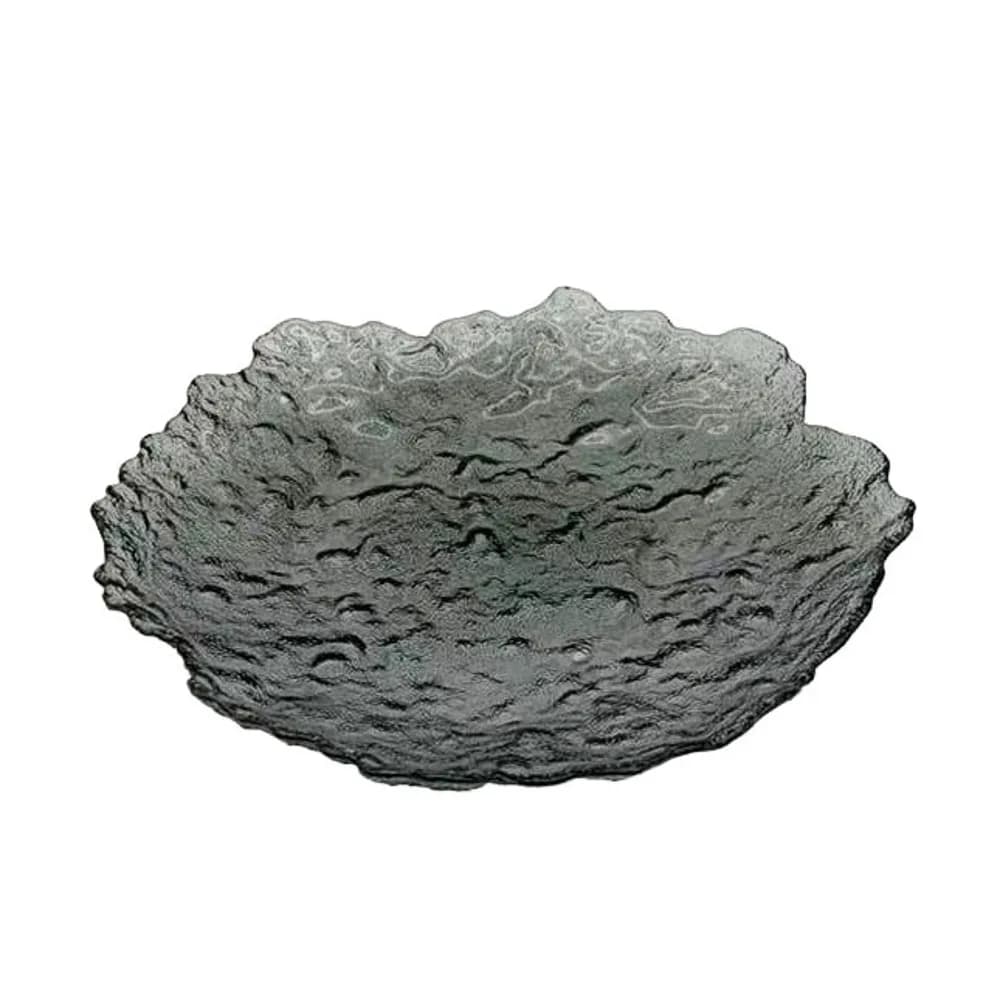 Тарелка десертная MILLIMI Вейли Колор, 22x2, 5см, стекло, серый