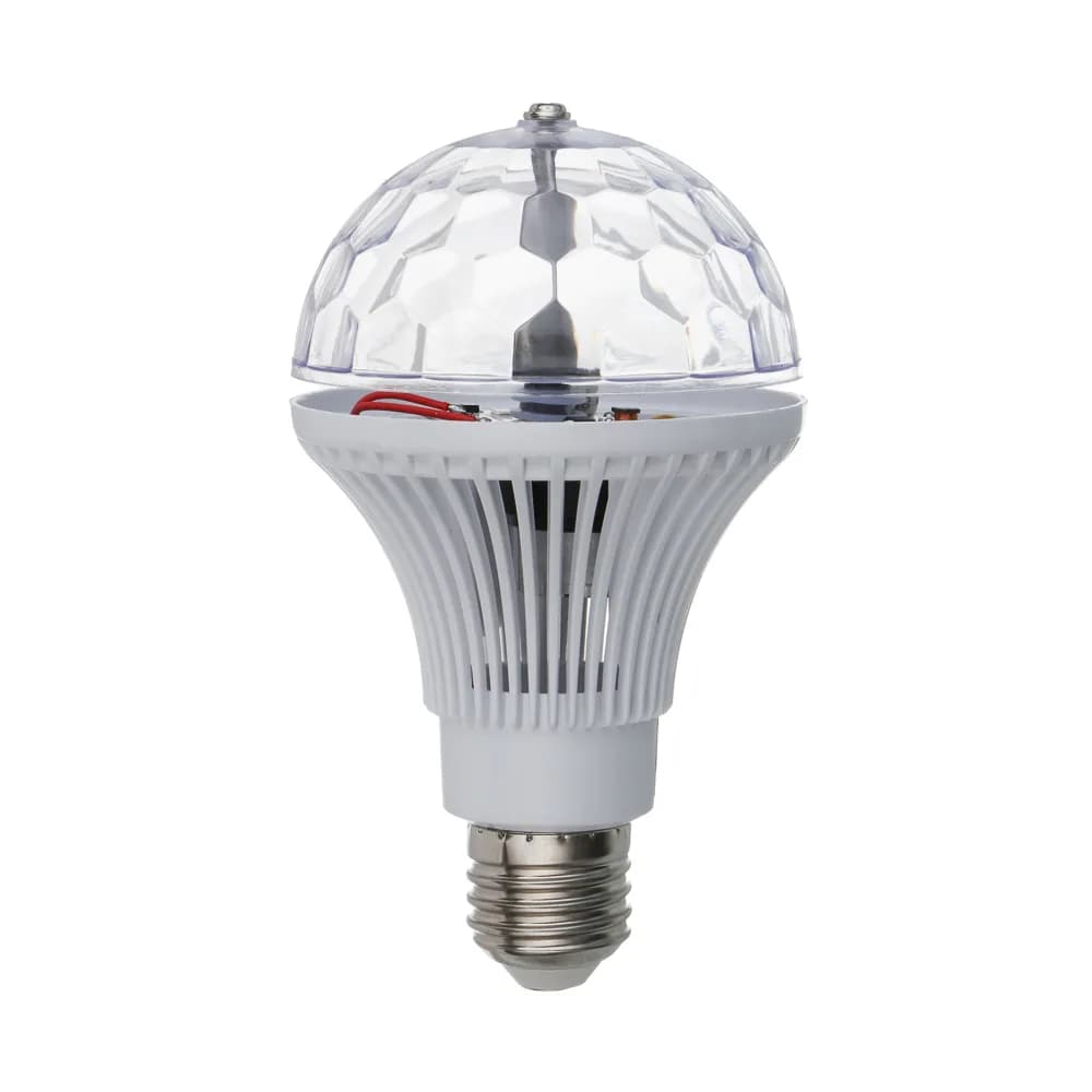 Лампа "Диско", 13.7х7.2см, 3LED, RGB, авторежим, АC85-260V, 260В