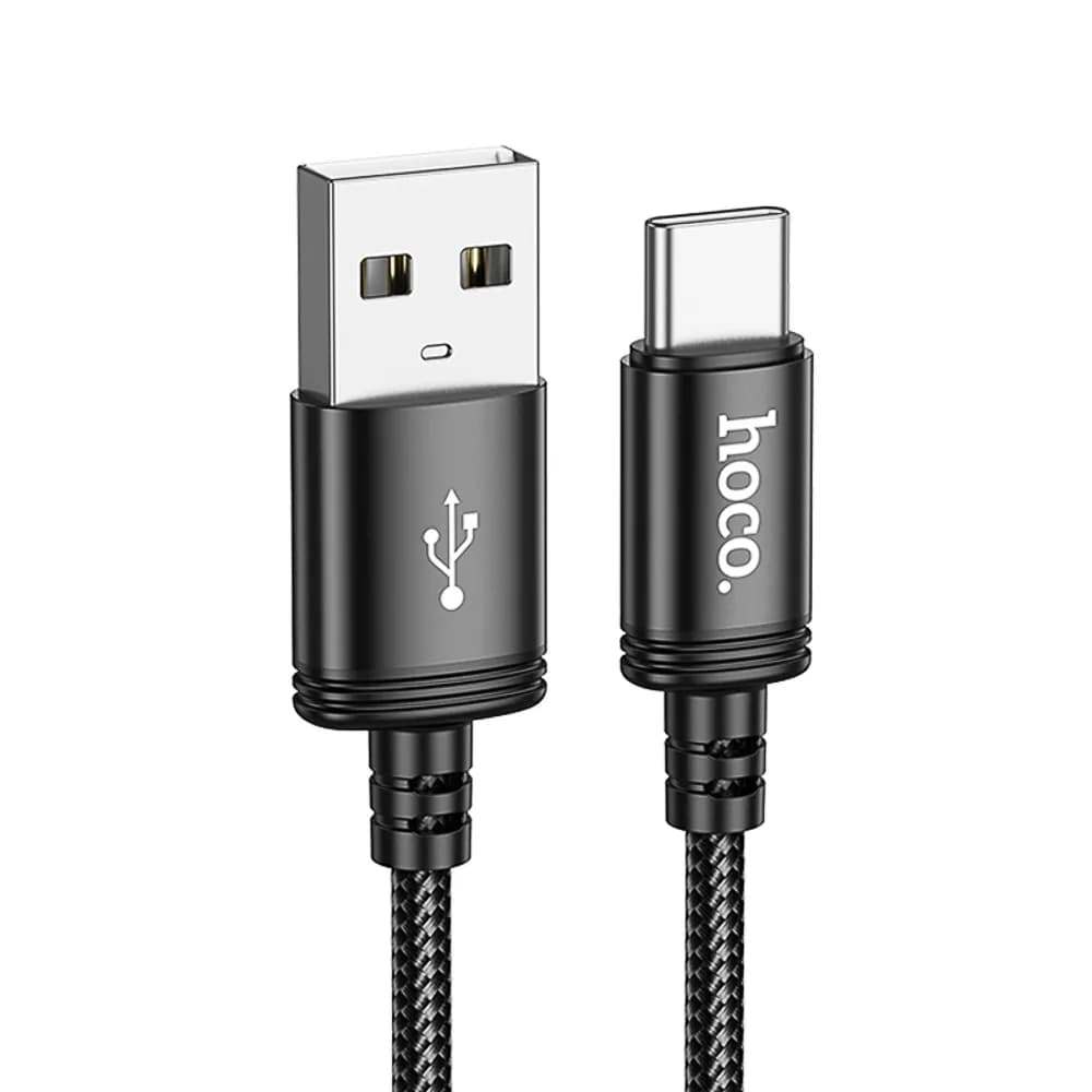 Кабель для зарядки USB(A)-Type C hoco. модель X89 Wind, 2 м, черный