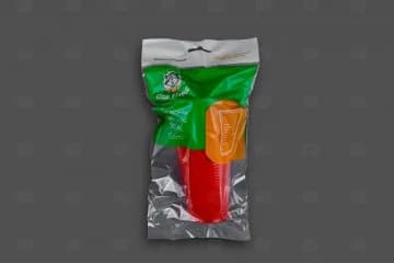 Стакан 200мл. цветной (10шт) One Time