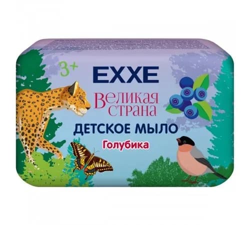 EXXE Великая страна Мыло детское 90г "Голубика"