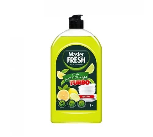 Master FRESH Гель д/мытья посуды TURBO 1000мл Цитрус