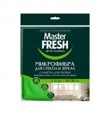 Master FRESH Салфетка д/стекол/зеркал 1шт микрофибра