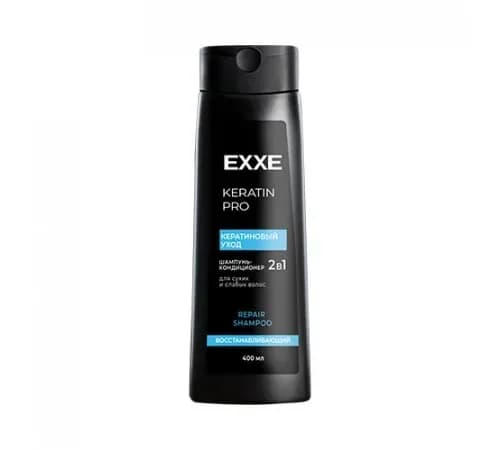 EXXE Шампунь 400мл 2в1 KERATIN/Кератиновый уход