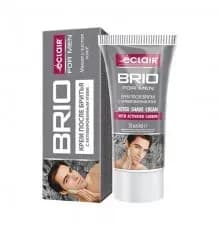 BRIO MEN Крем п/бритья 50мл c активированным углем