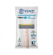 Venzi Одноразовые бритвенные станки Pro 2 (1шт)(в пакете)